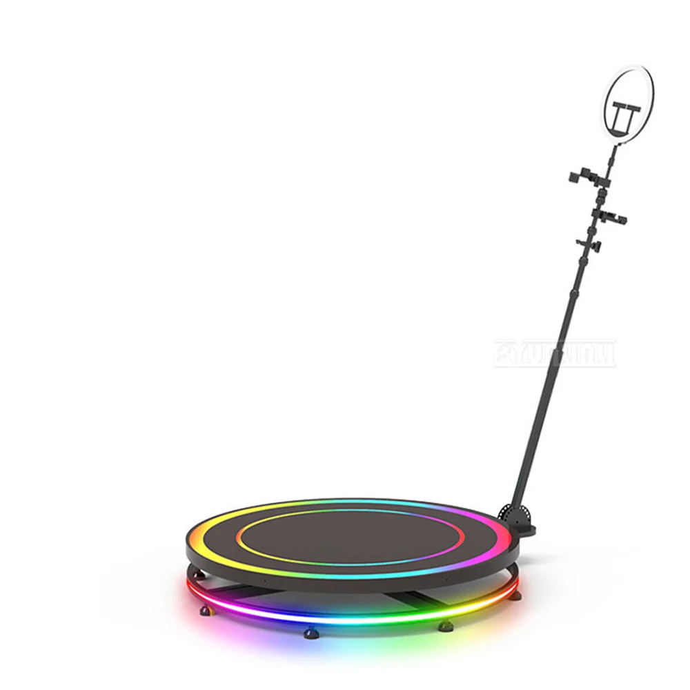 Equipamento de câmera surround de 360 graus, cabine selfie rotativa, palco pequeno, cabine fotográfica de 360 graus