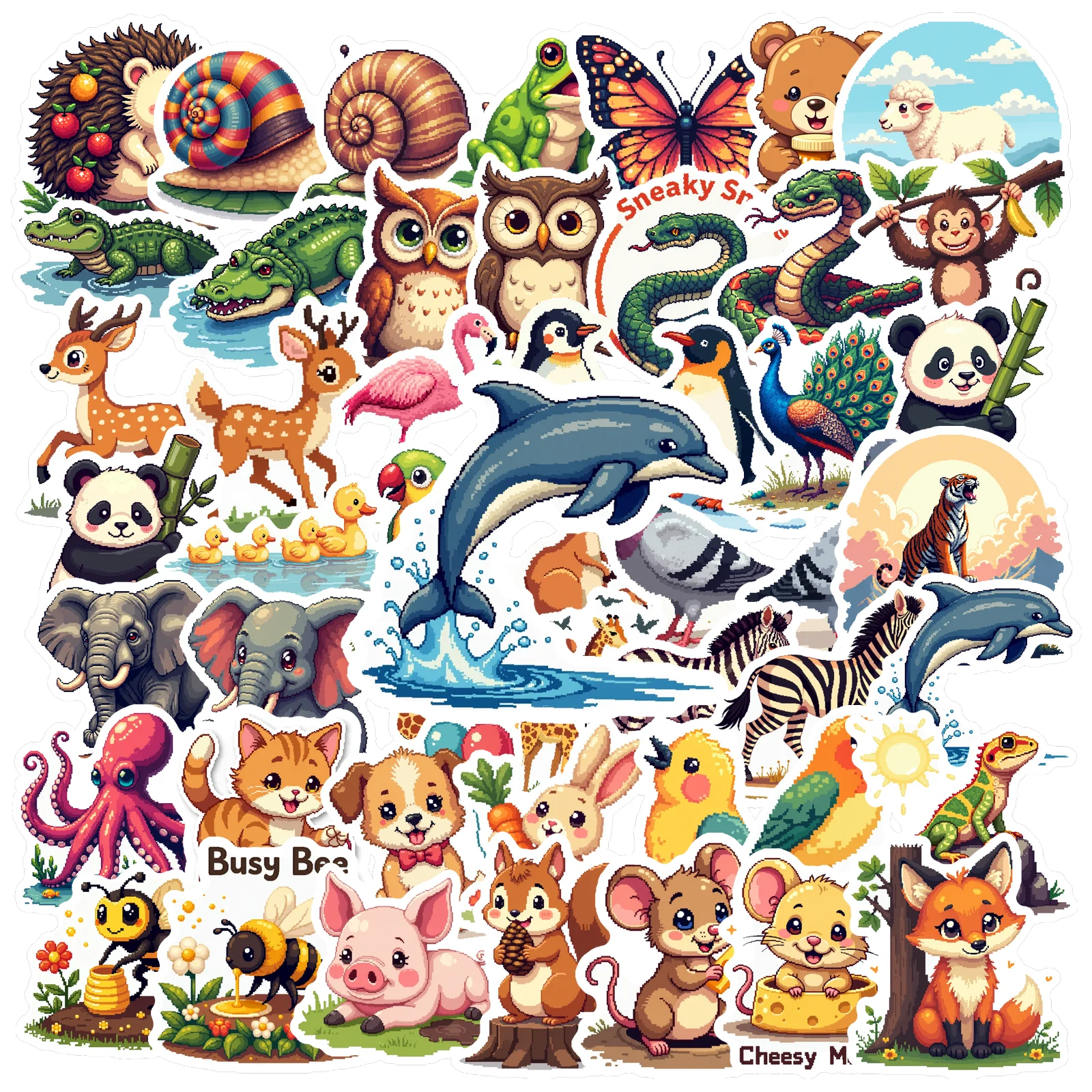 

50pcs Halloween Stickers Fun Decorative Adhesive Animal Stickers High-quality Bat Stickers for Scrapbook