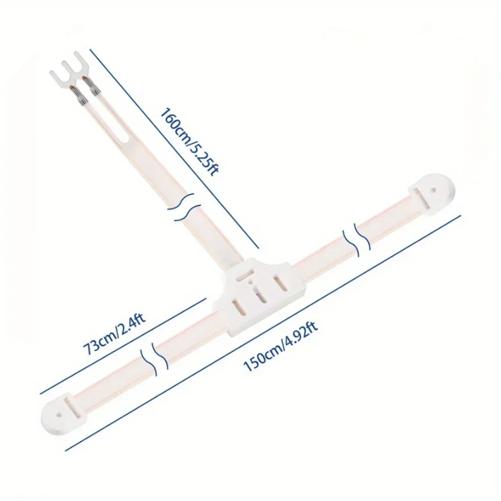 300-Ohm FM-dipool T-vorm radio-antenne met spade-terminal voor indoor home kabel stereo tuner-ontvanger