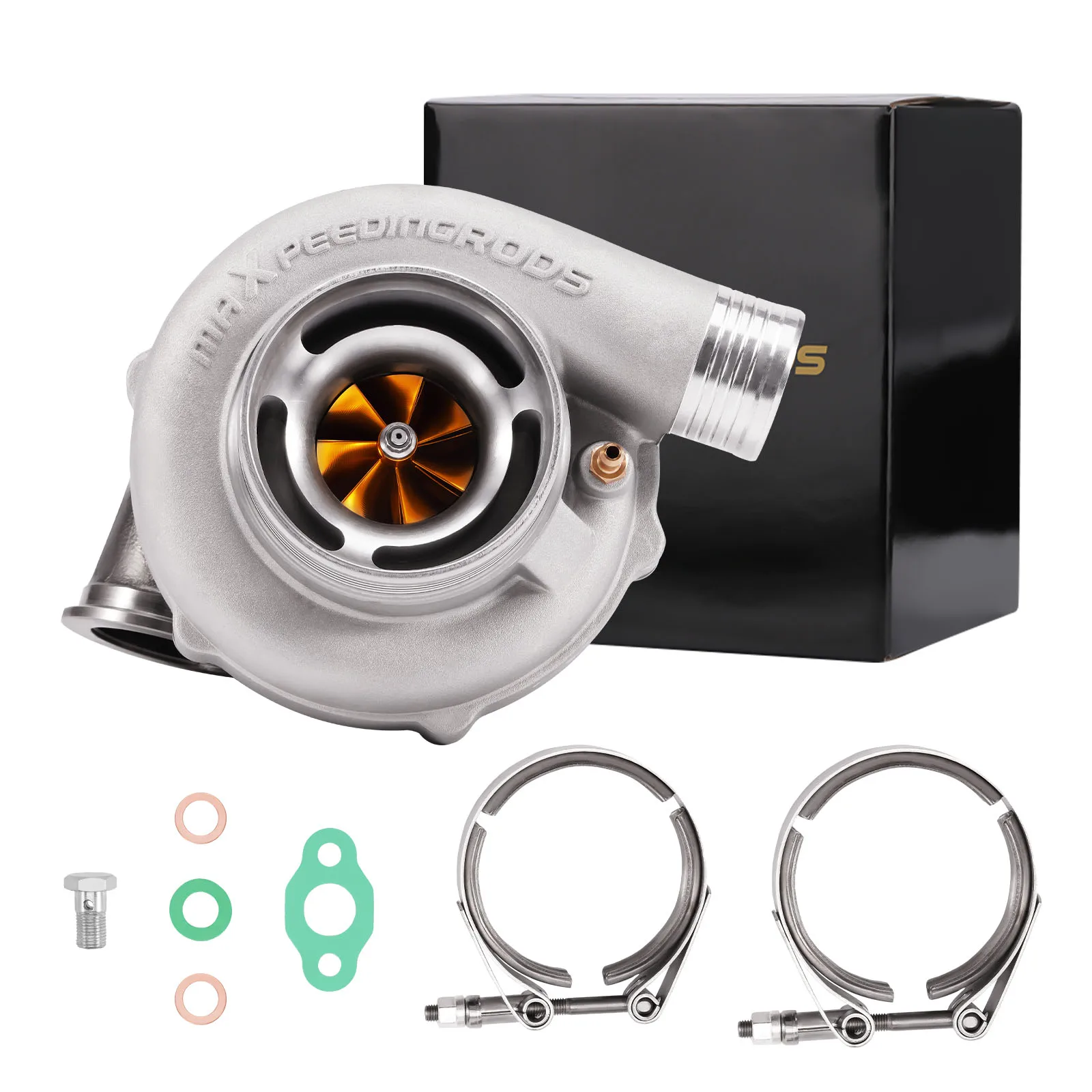 Universal Water & Oil Cooled GT3071 Ball Bearring Racing Turbo Turbocharger A/R 0.82 0.63