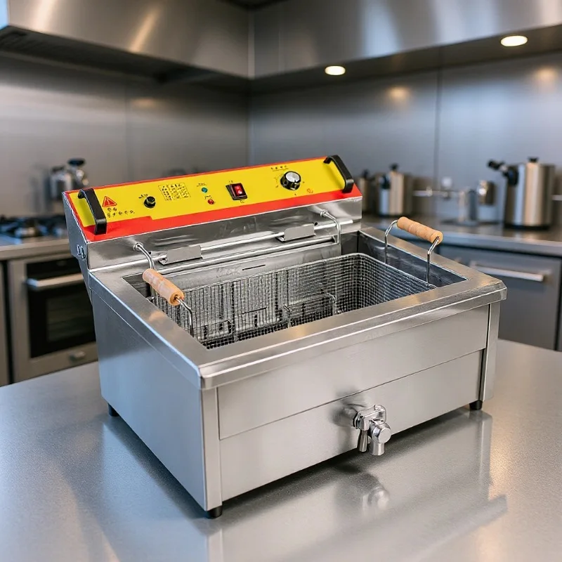 25L large-capacity electric fryer, commercial electric fryer, fried fritters, chicken fried fritters, frying machine
