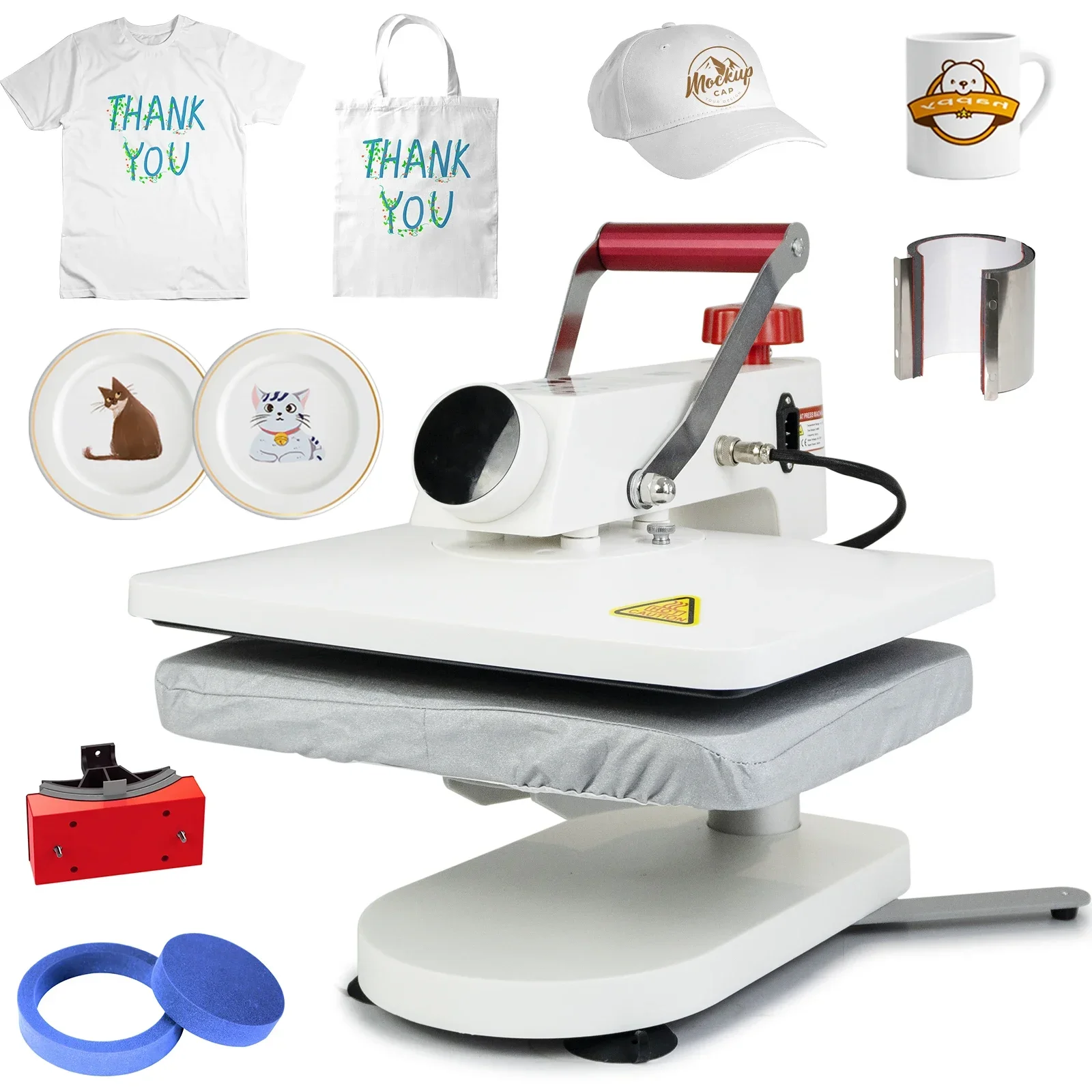 New Arrivals Tshirt Printing Machine 5 in 1 Combo Heat Press Machine for t-shirts mug plate