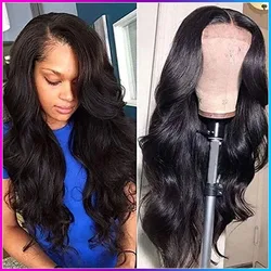 Synthetic Long Wavy Wig for Women Middle Part Curly Natural Looking Heat Resistant Fiber for Daily