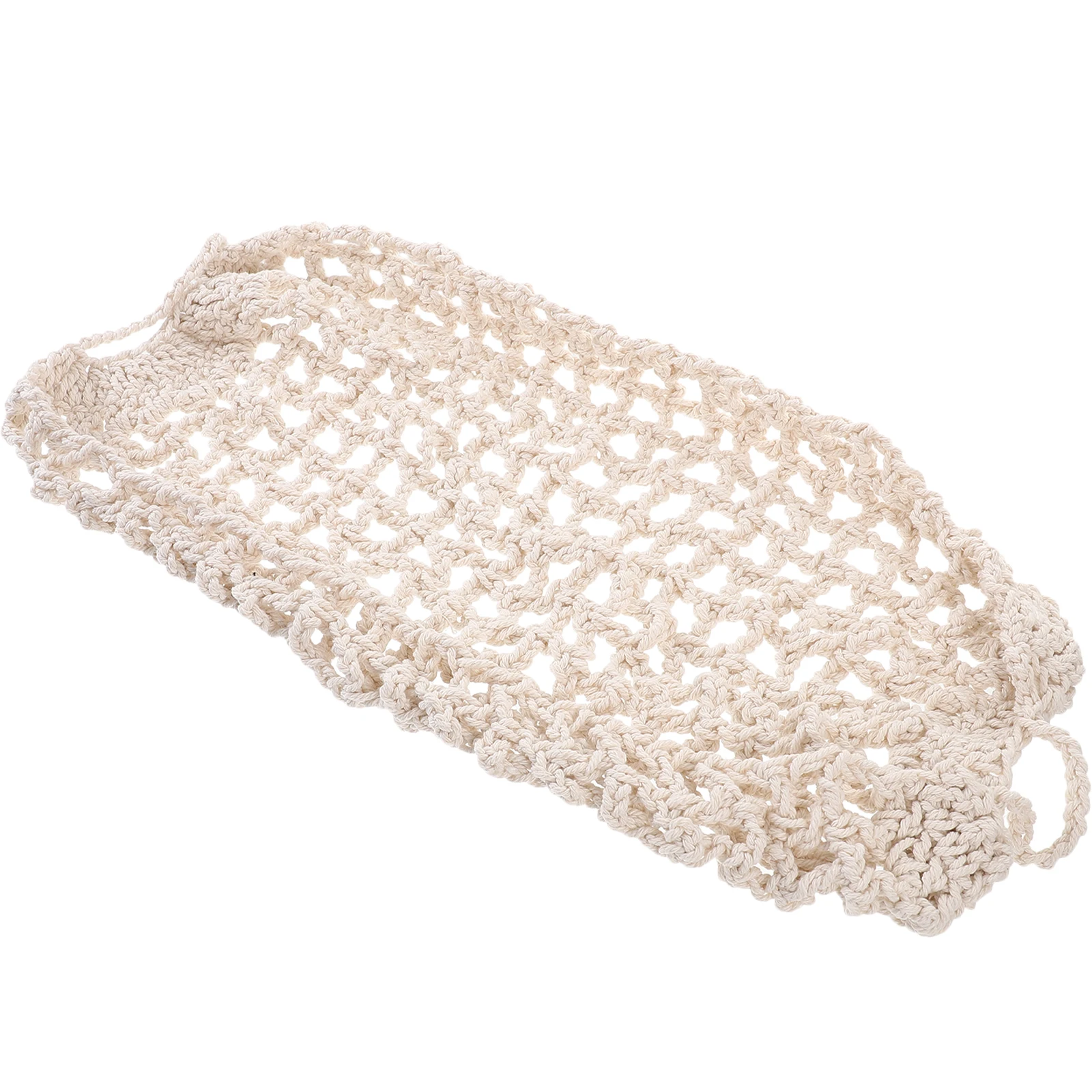 

Cotton Rope Kitchen Fruit Vegetable Storage Net Bag Beige Hanging Basket Under Cabinet Produce Hammock Free Space Decorative