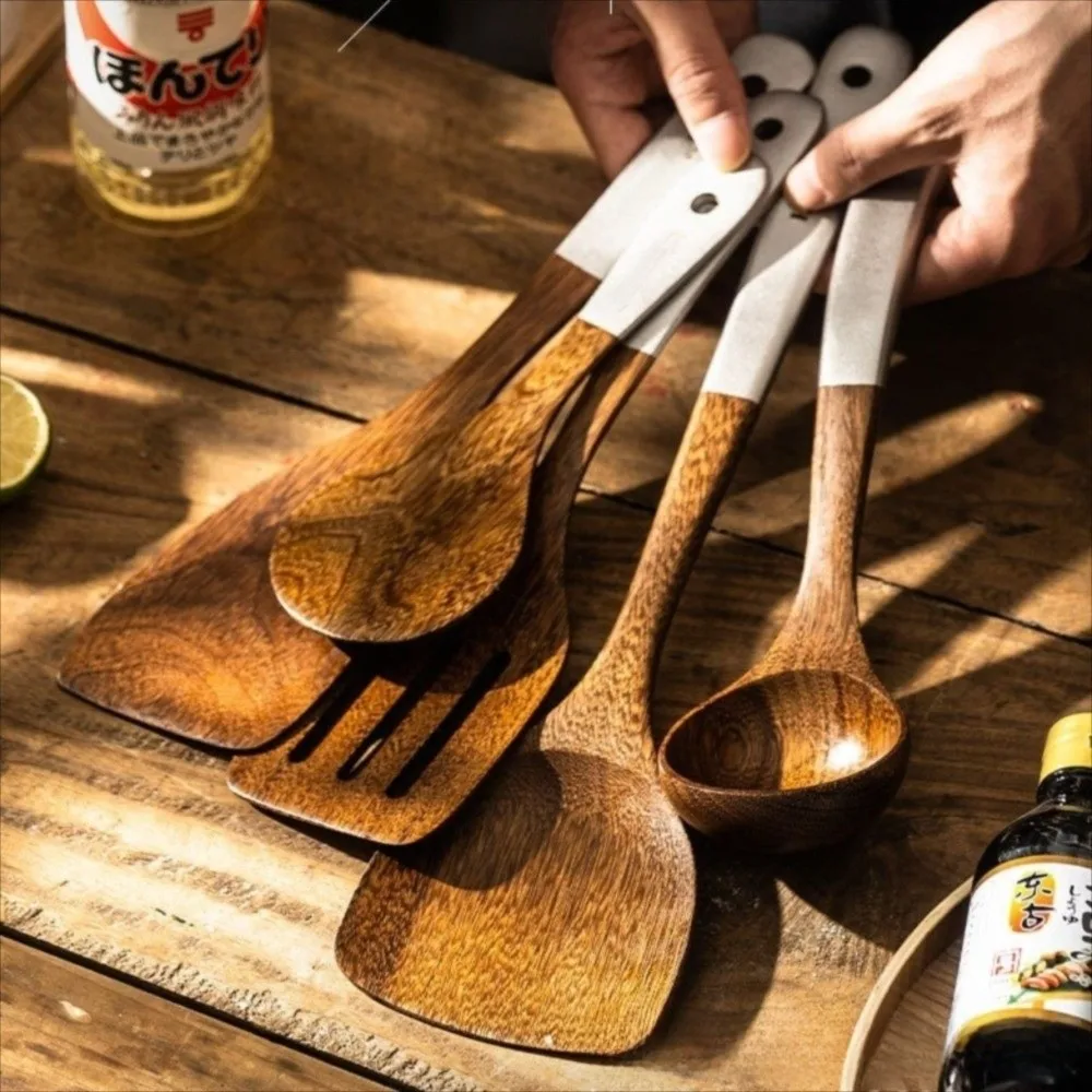 

Cooking Tool Heat-Resistant Wood Spatula Non Stick Cooking Soup Spoon Tableware Stir Fry Stir Fry Spatula Food Preparation