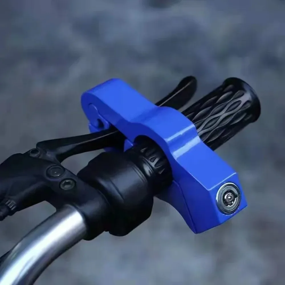 Universelles Motorrad-Lenkschloss – Lenkschloss aus gehärteter Aluminiumlegierung für Roller und E-Bikes, 2-Schlüssel
