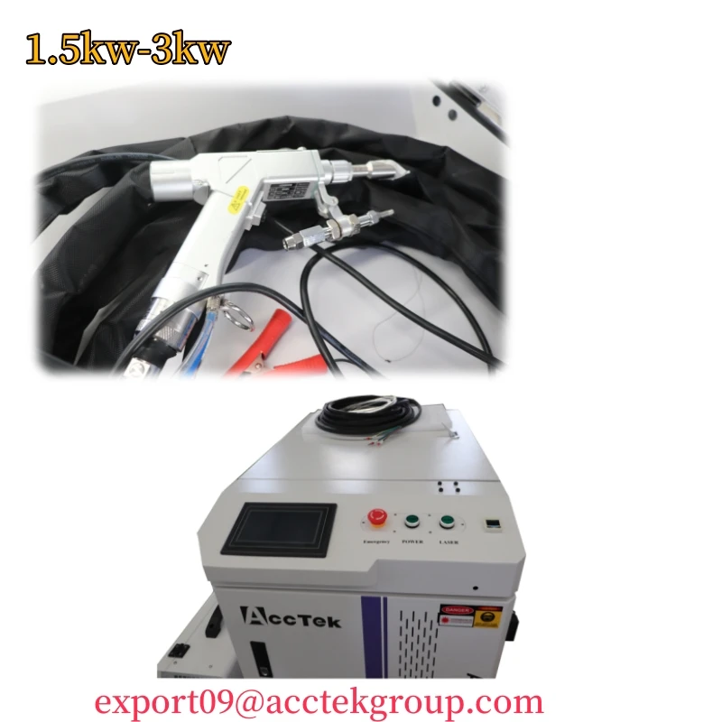 Semi-auto Fiber Laser 3-in-1 Tools Handheld Lazer Metal Sheet Tube Welder Machine 3kw 2kw CW Lazer Cleaner