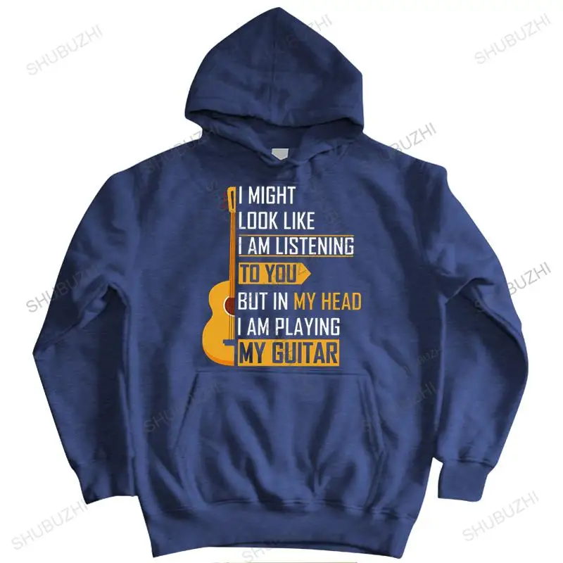 Fashion Guitar Player hoody for Men Casual sweatshirt Tops Guitarist Saying Gift pullover Soft Cotton zipper coat Gift Idea