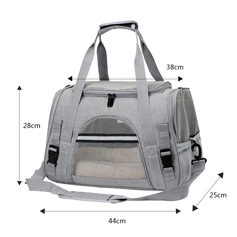 Puppy Cat Backpack Outdoor Travel Portable With Safety Zippers Breathable Pets Handbag Soft Pet Carrier Bag Dog Cat Products