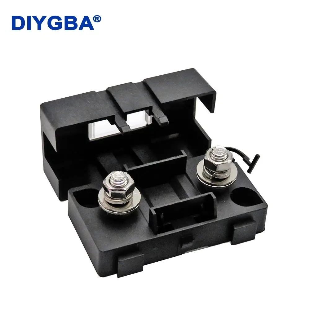 1Set(2PCS) ANS Trumpet Fork Plug Fuse 32V 40A 50A 60A 70A 80A 100A 125A 150A 200A Bolt Fixed Insurance + ANS-8 Safety Plate Base