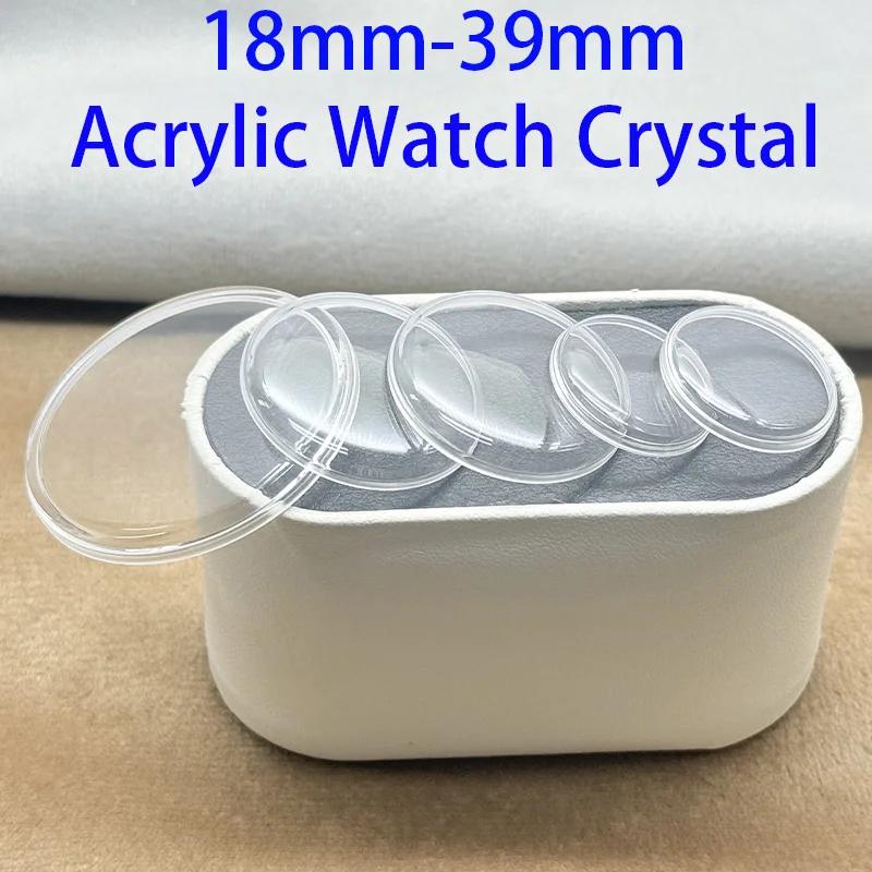 Thick-Rimmed Crystal Acrylic Watch Crystal 18-39mm Acrylic Watch Cover High-Quality Watch Protector Clear Surface Watch Parts