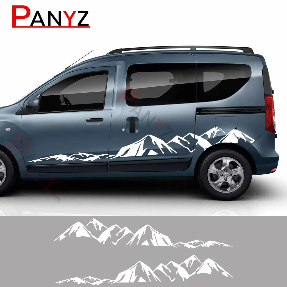 Van Stickers For Renault Dacia Dokker Camper Car DIY Side Door Stripes Graphics Vinyl Decor Decals Auto Tuning Accessories