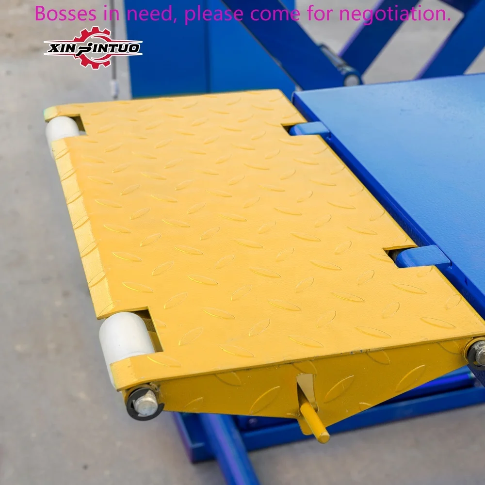 

Xinjintuo In STOCK 8000lbs Low Profile Pneumatic Safety Lock Release On-Ground Full Rise Car Scissor Lift