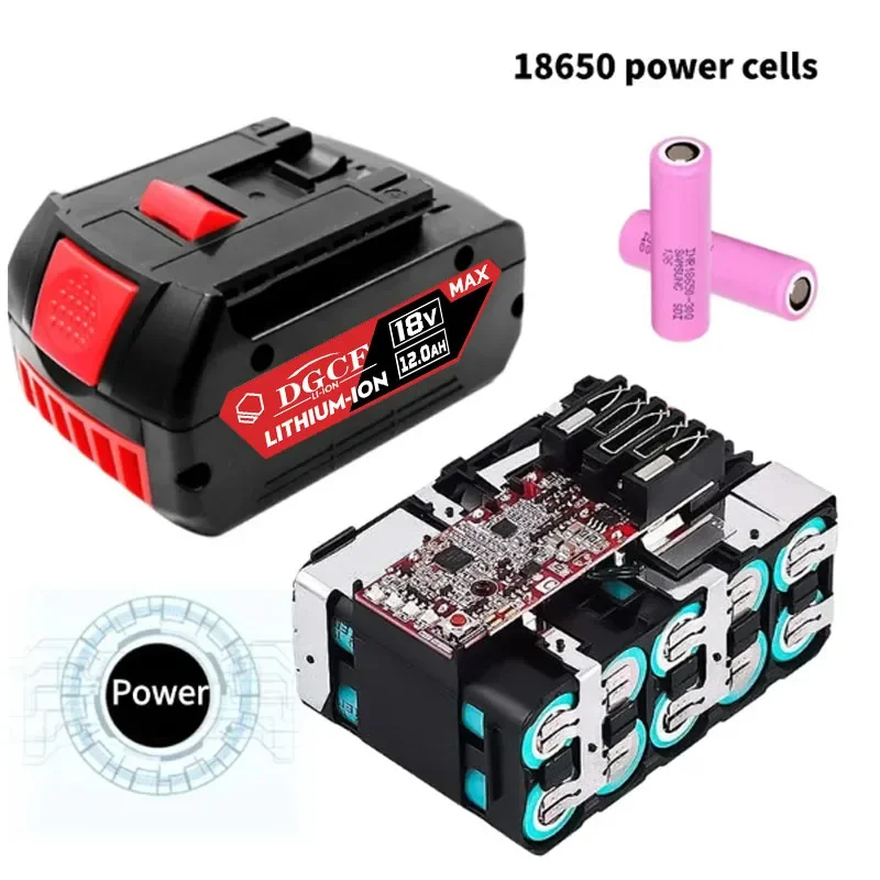 18V 10000mAh Ersatz Batterie für Bosch 18V Professionelle System Cordless Werkzeuge BAT609 BAT618 GBA18V80 18650 Zelle