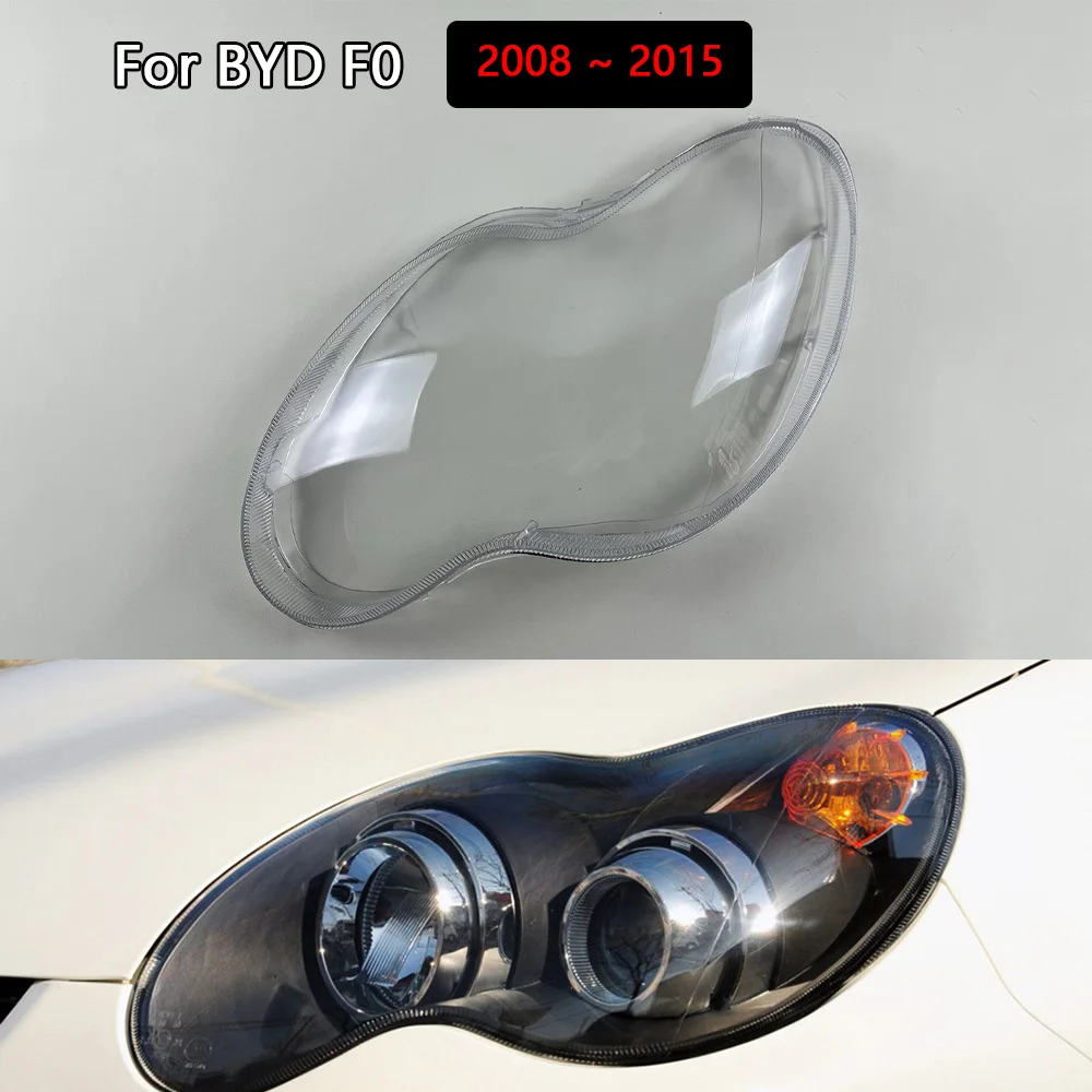 

For BYD F0 2008 2009 2010 2011 2012 2013 2014 2015 Front Headlight Glass Cover Headlamps Transparent Shell Lens Case