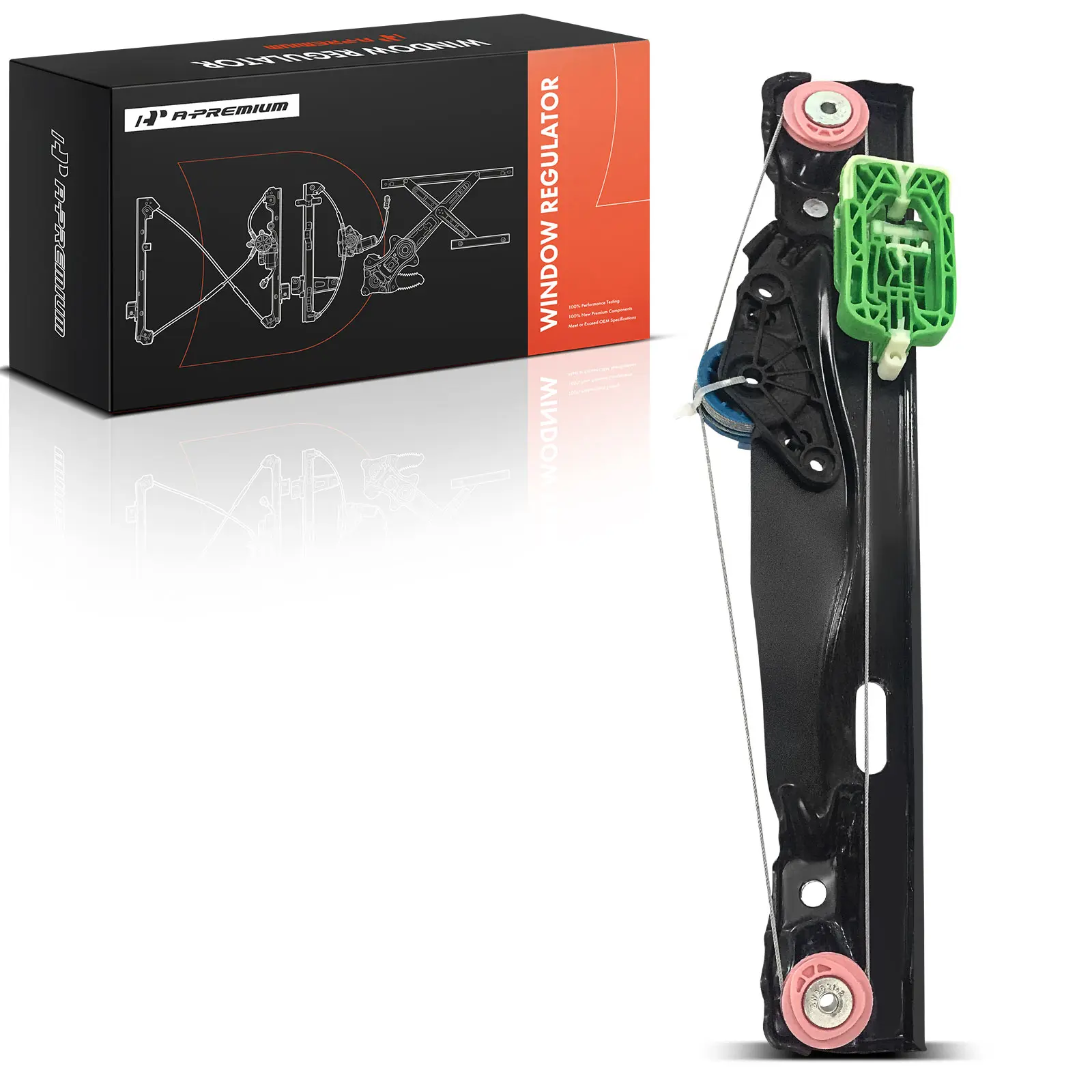 A-Premium Rear Driver Side Door Window Regulator for Mini Cooper 2014-2023 Cooper Clubman 2016-2019