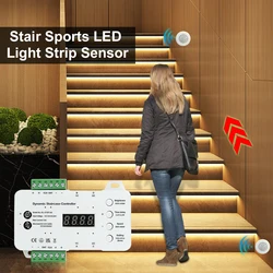 LEDストリップライト,インテリジェントモーションセンサー,配線なし,16/20 V DC,24V,家庭用装飾