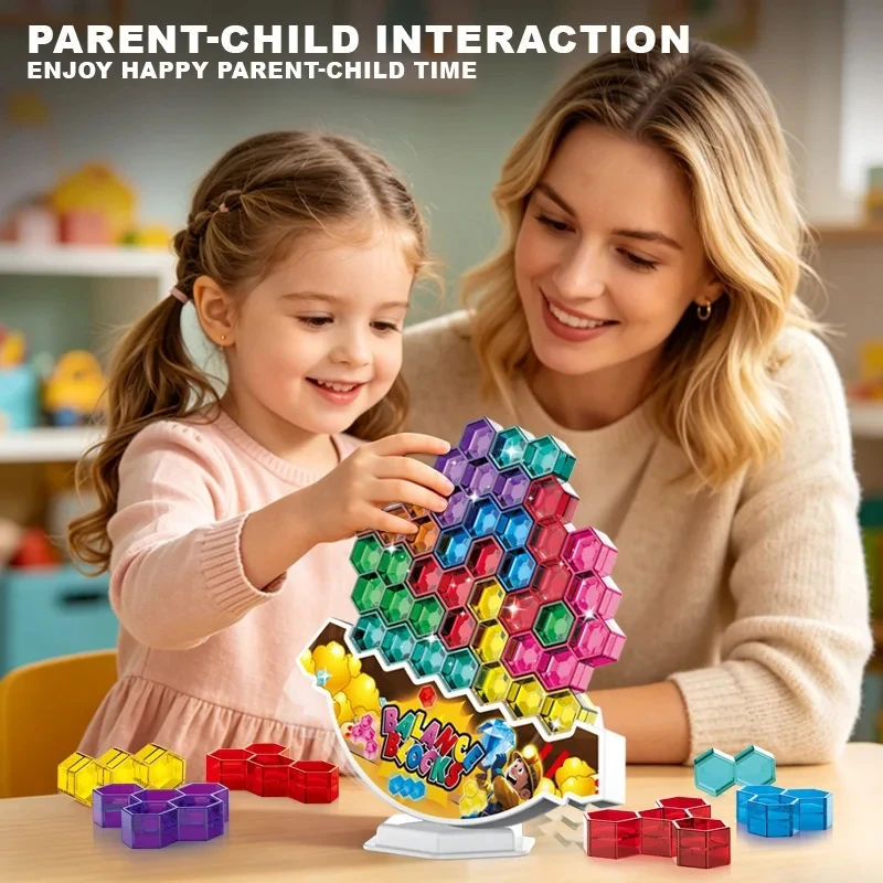 

NEW Balance Stacking Board Games Buliding Blocks Adults Tower Block Bricks Toys For Boys Girls Puzzle Toy Family Parties Games