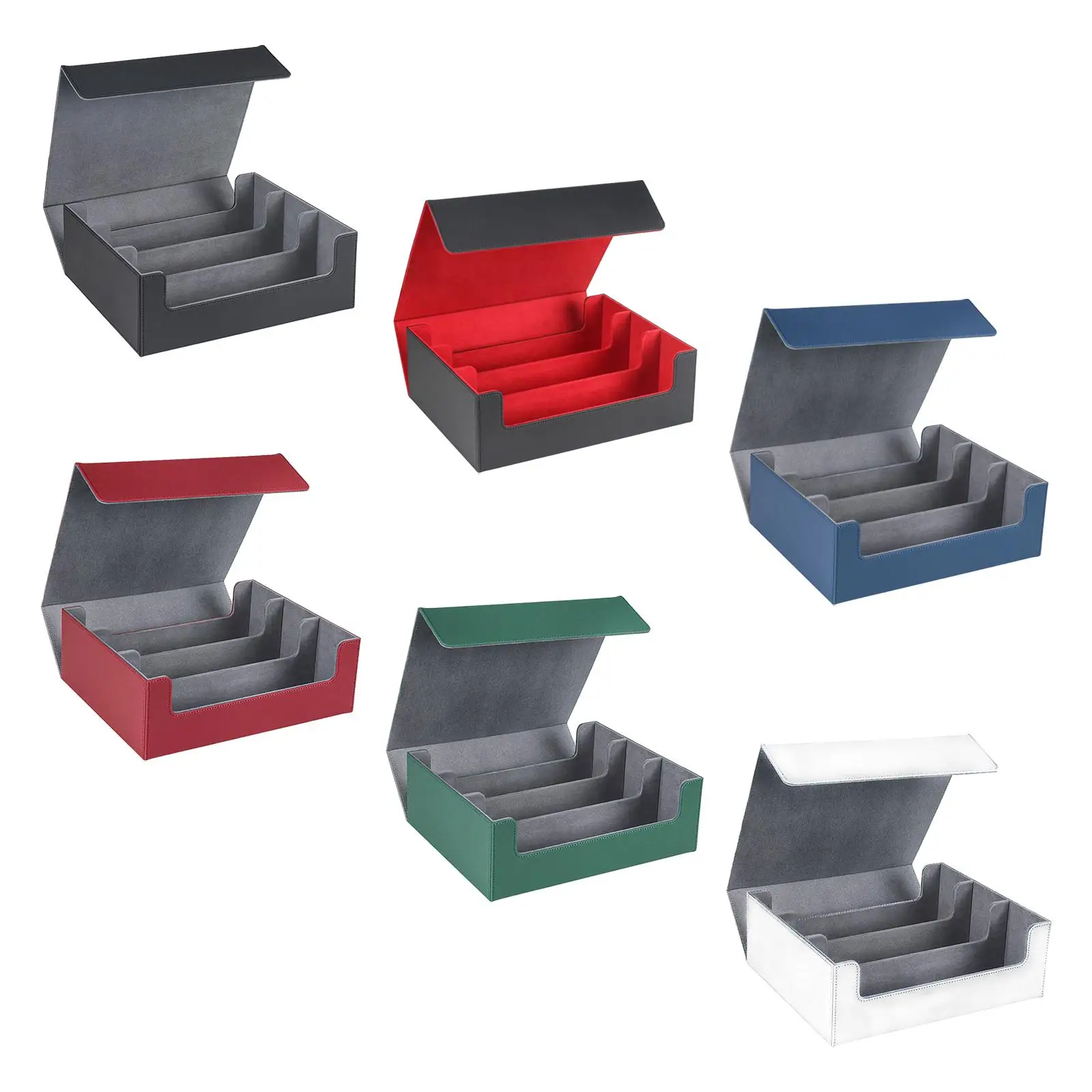 

Trading Cards Storage Box 1800 Cards Capacity Sturdy Multipurpose Cards Gathering Deck Box Waterproof for Basketball Cards