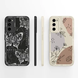 Case For Samsung S20 FE Ultra Butterfly Funda Soft Liquid Silicone Back Cover For Galaxy S20 S20FE S20Ultra Full Protection Capa
