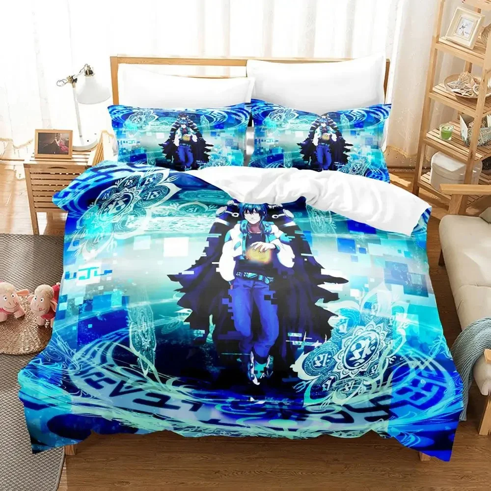 Anime DRAMAtical Murder Game Bedding Set Duvet Cover Bed Set Quilt Cover Pillowcase Comforter king Queen Size Boys Adult Bedding