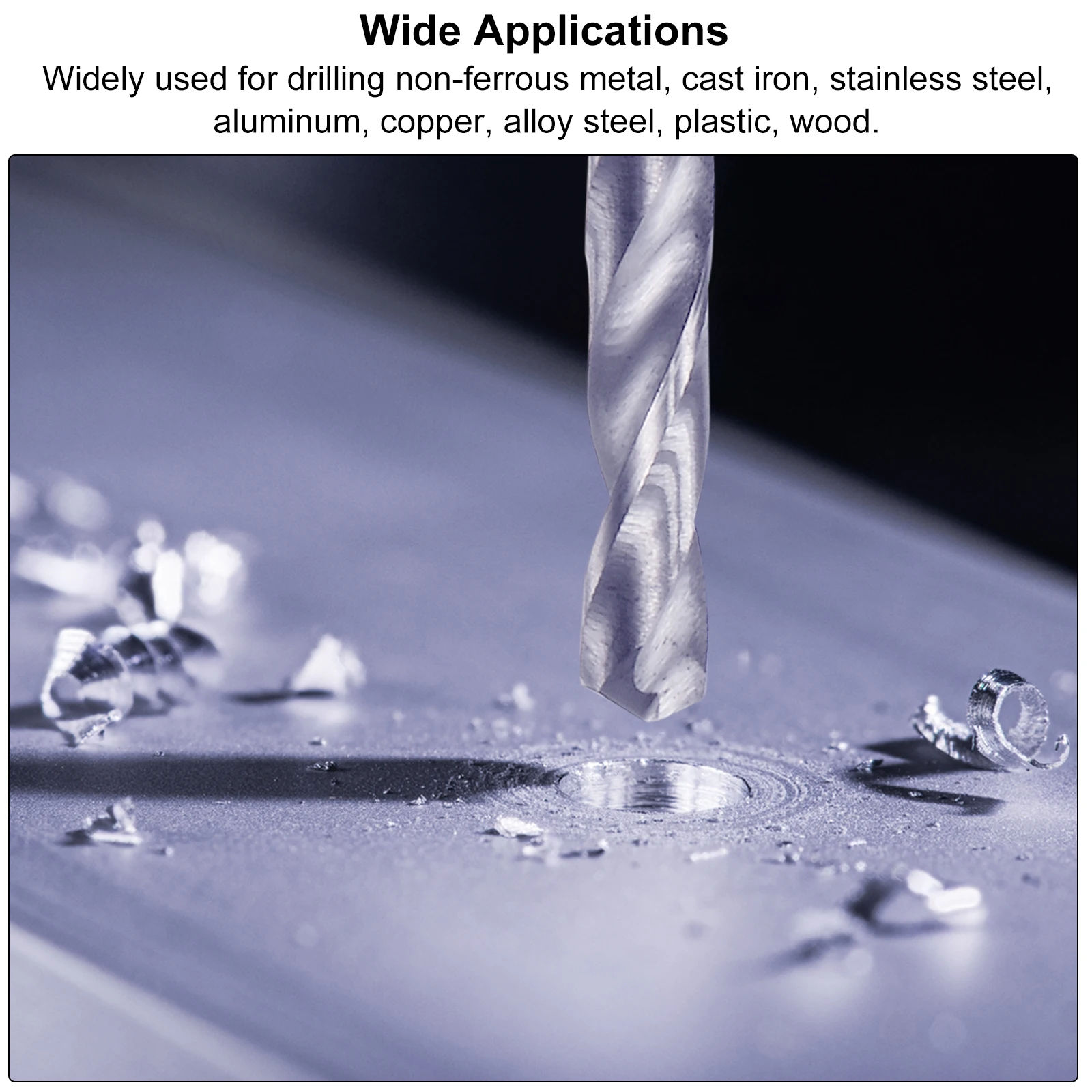 2-4 Buah Mata Bor Karbida Padat, Mata Bor Pekerjaan Karbida Tungsten C2/K20 Alat Pengeboran Batang Lurus untuk Baja Tahan Karat Alu