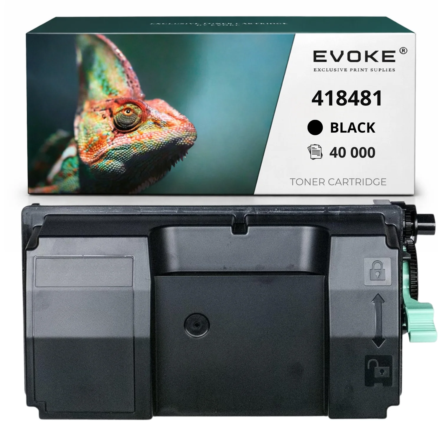 Evoke compatibele toner voor Ricoh Im600 418481 Zwart 40000 pagina's Im 550F/600F P800 P801