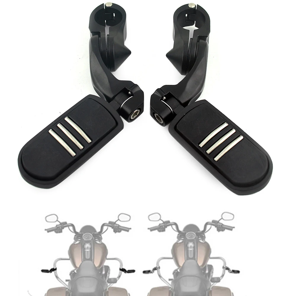 Universelle Motorrad-Fußrastenhalterung für Highway-Motorschutz, passend für Harley, Honda, Kawasaki, Suzuki, 1 1/4 Zoll (32 mm)