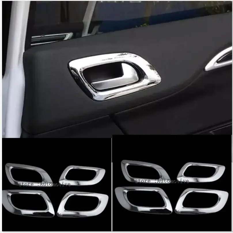 ABS CHROME DOOR inside handle TRIM 4pcs/set for 09 10 for CITROEN C4 C 4 2009 2010