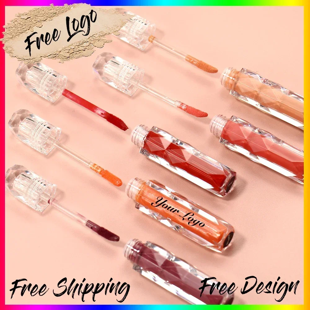 Clear Gloss Tube Lipgloss Private Label Langdurige lipgloss Make-up Private Label Lipstick Aangepast logo