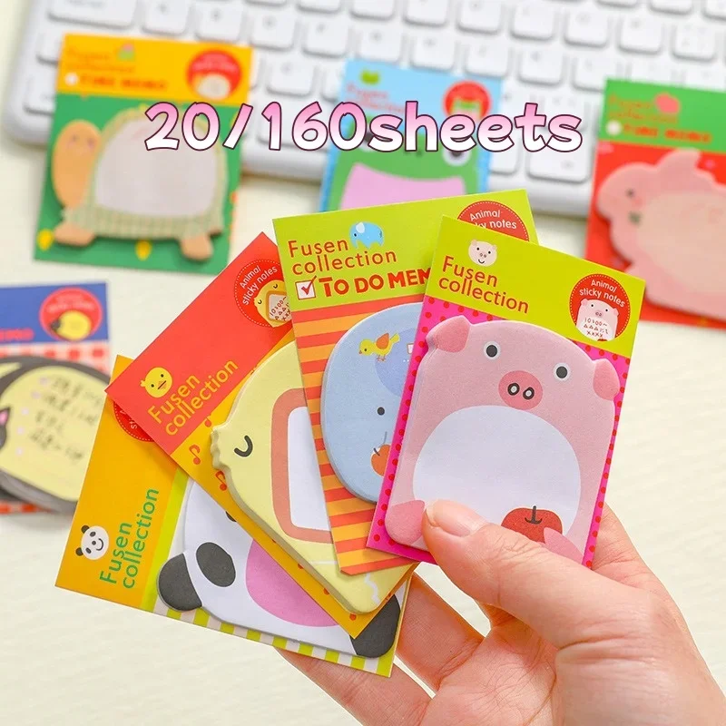 Sticky Notes Animal Shaped Office Stationery Cute Memo pads Cartoon N time Stickers Student Gift Notes