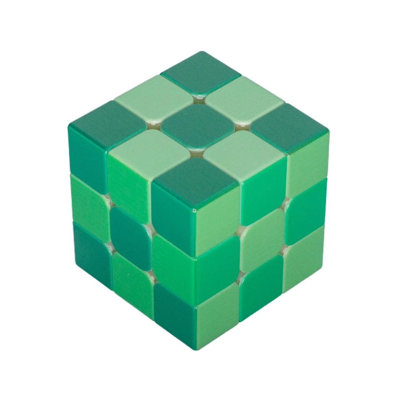 Calvin's Green Gradient 3x3x3 Cube Stickerless Magic Cube Professional Cubo Magico Puzzle Chileren Gift Toy