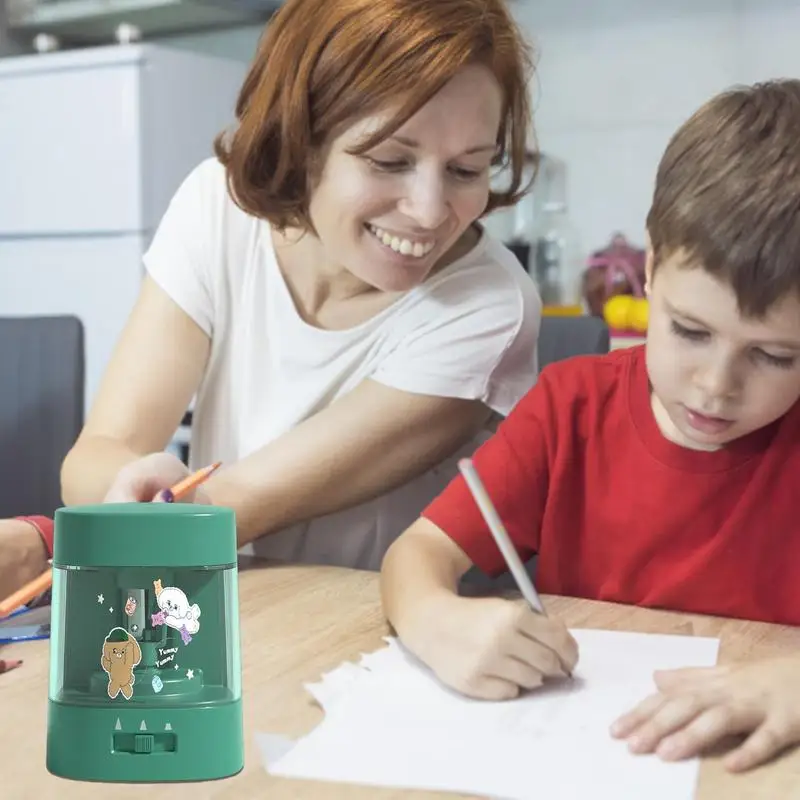 Temperamatite per aula Materiale scolastico elettrico plug-in e alimentato a batteria Temperamatite automatico portatile per bambini