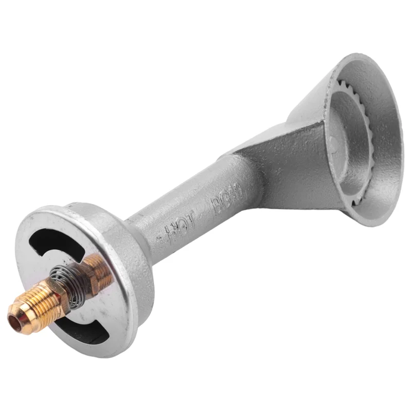 ABKJ-High Pressure Propane Cast-Iron Round Burner Head, Propane Burner Head With Orifice Brass Fitting