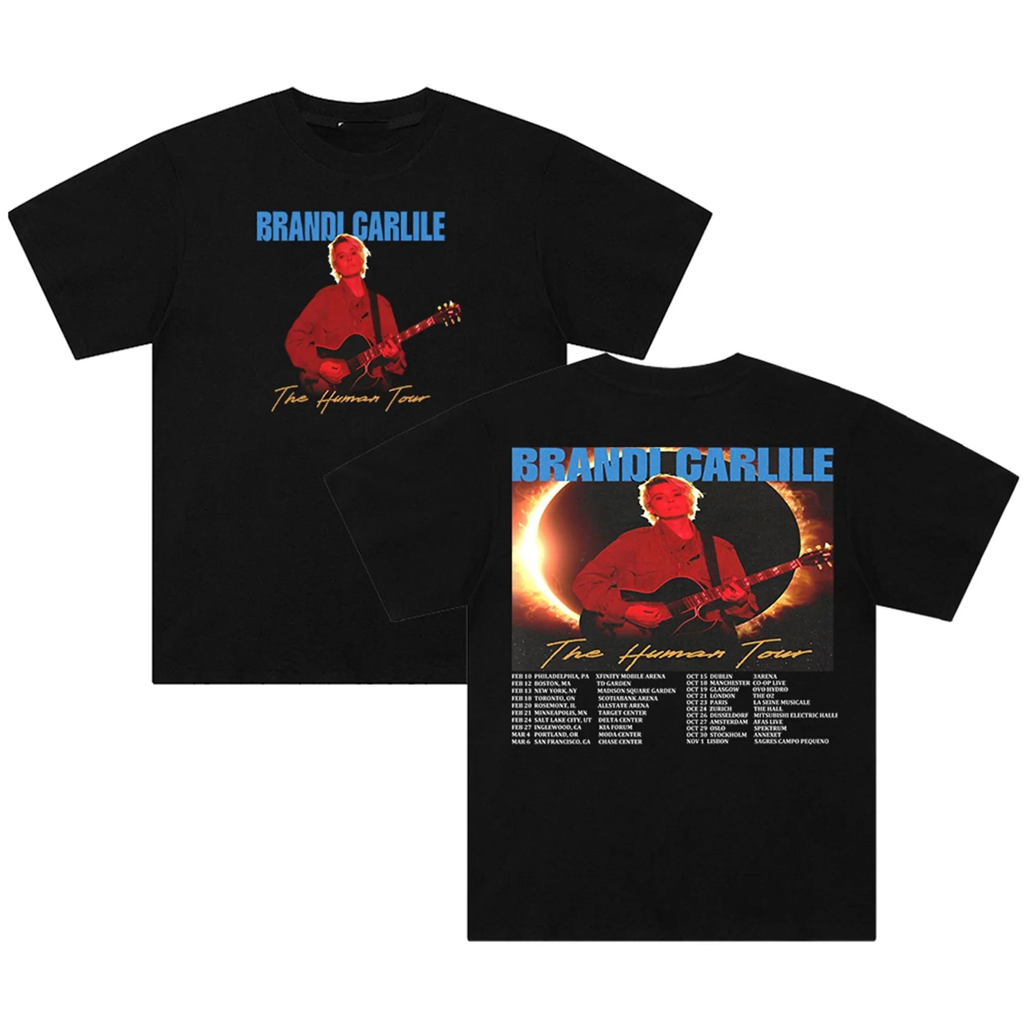 Brandi Carlile The Human Tour 2026 T-shirt Crewneck Short Sleeve Men Women Tee
