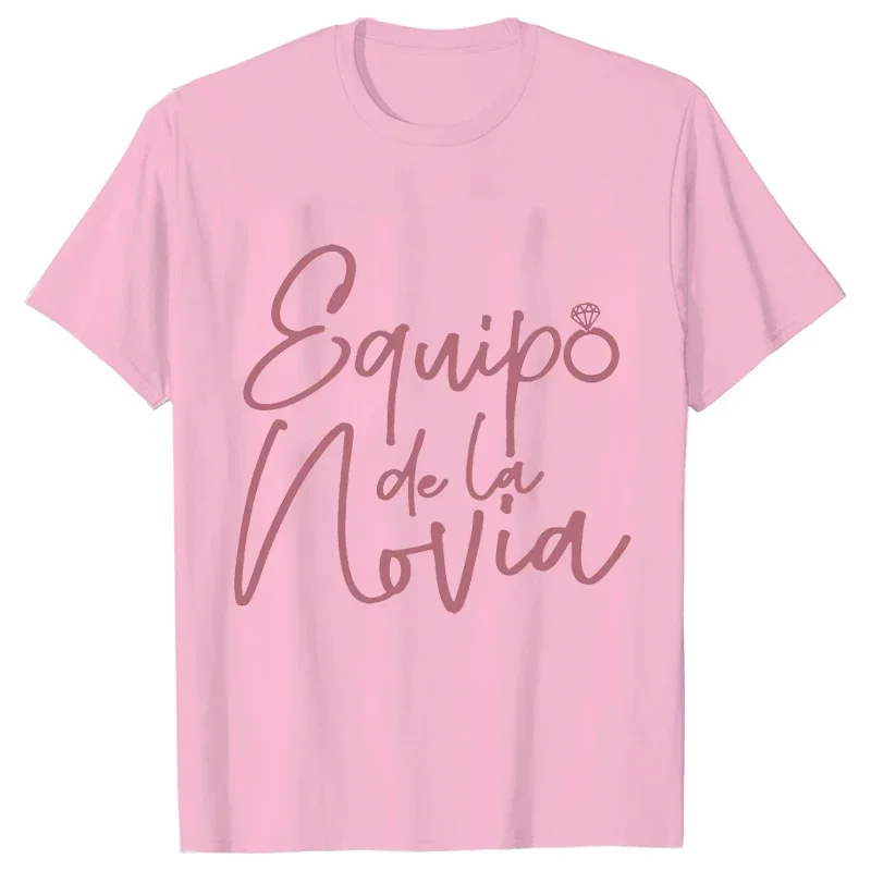 Camisetas de fiesta de despedida de soltera para chica española, camiseta del equipo de novia, camiseta de despedida de soltera, camiseta de boda para amigos, camisetas de regalo para despedida de soltera