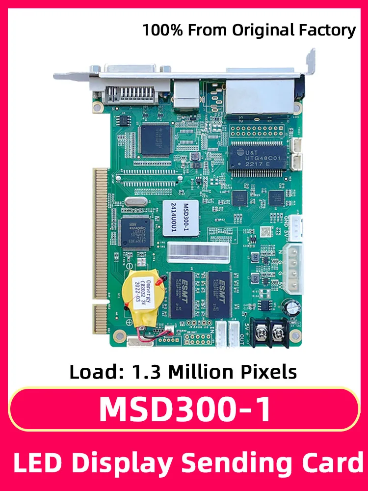 Novastar MSD300-1 Synchronous System Sending Card RBG Full Color HUB75 Module LED Display Screen Video Control Card DVI Input