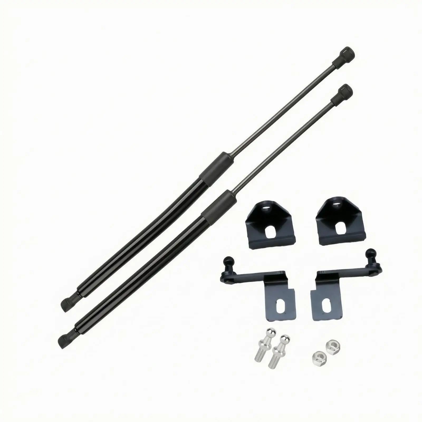 Hood Gas Spring Support Kit Sturdy Metal Brackets, Smooth Lifting Motion, for Engine Maintenance