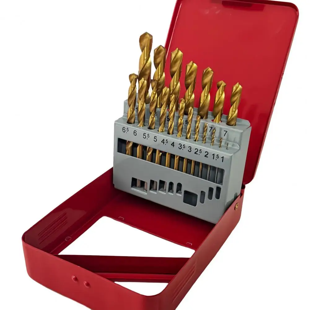 

Прочное сверло по металлу, набор сверхмощных стальных сверл с покрытием для устойчивого к коррозии сверления, широко используемый комплект спиральных сверл