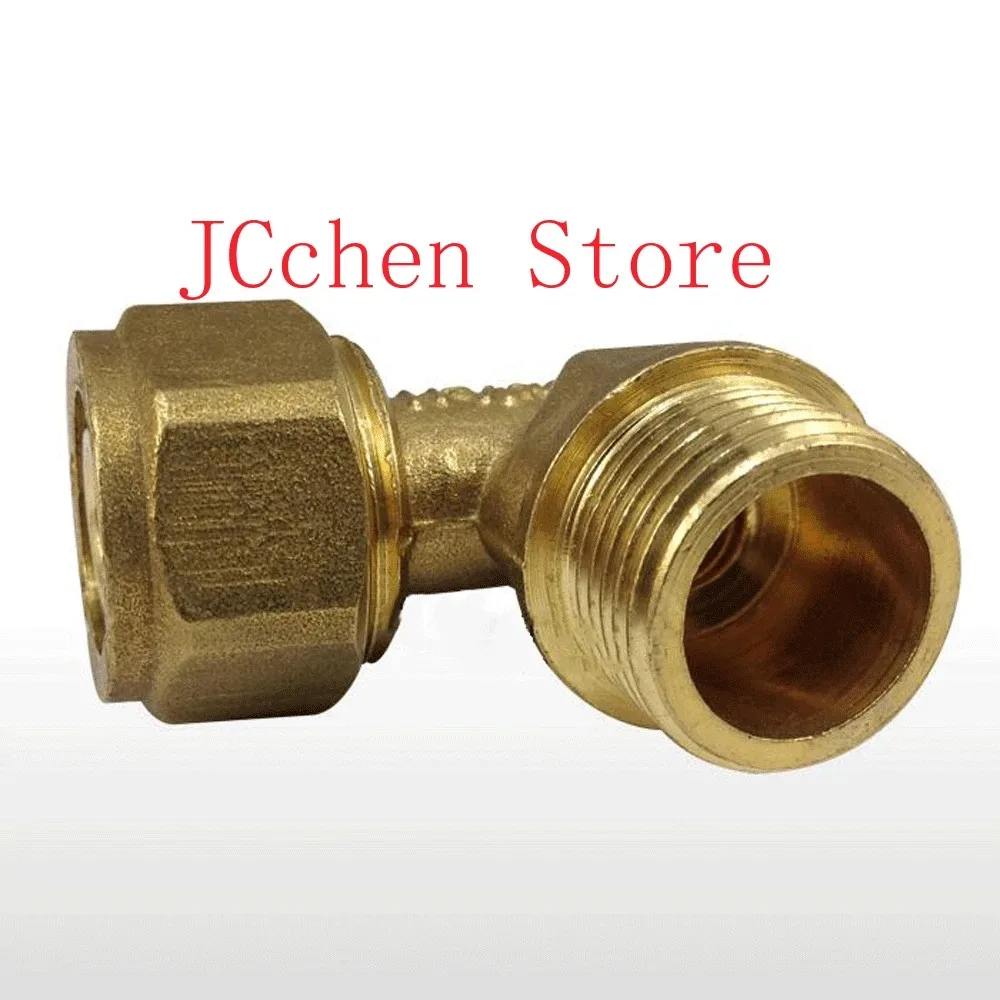 H58 Brass DN15 DN20 Male BSPP Thread Elbow Pex 1216/1418/2025 Pipe Fitting Aluminum Plastic Pipe Fittings for Floor Heating