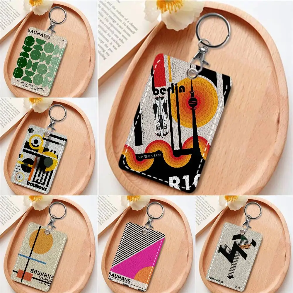 

Держатель для карт Bauhaus Modern Simplicity, подходит для кредитных карт, проездных билетов, прямоугольный брелок из мягкой кожи, защитный чехол для ключей