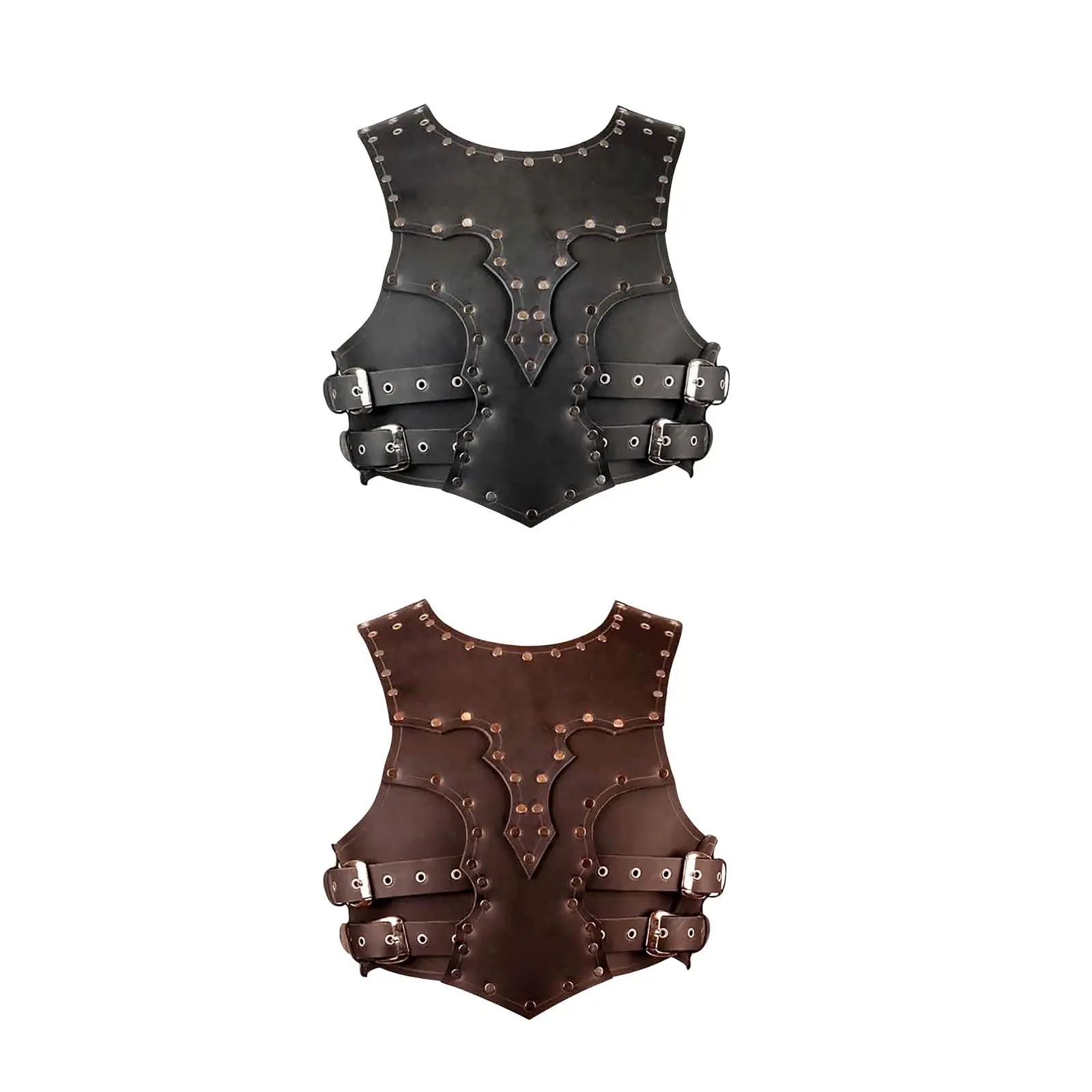 

Men Medieval Knight Chest PU Leather for Adults Cosplay Party Party