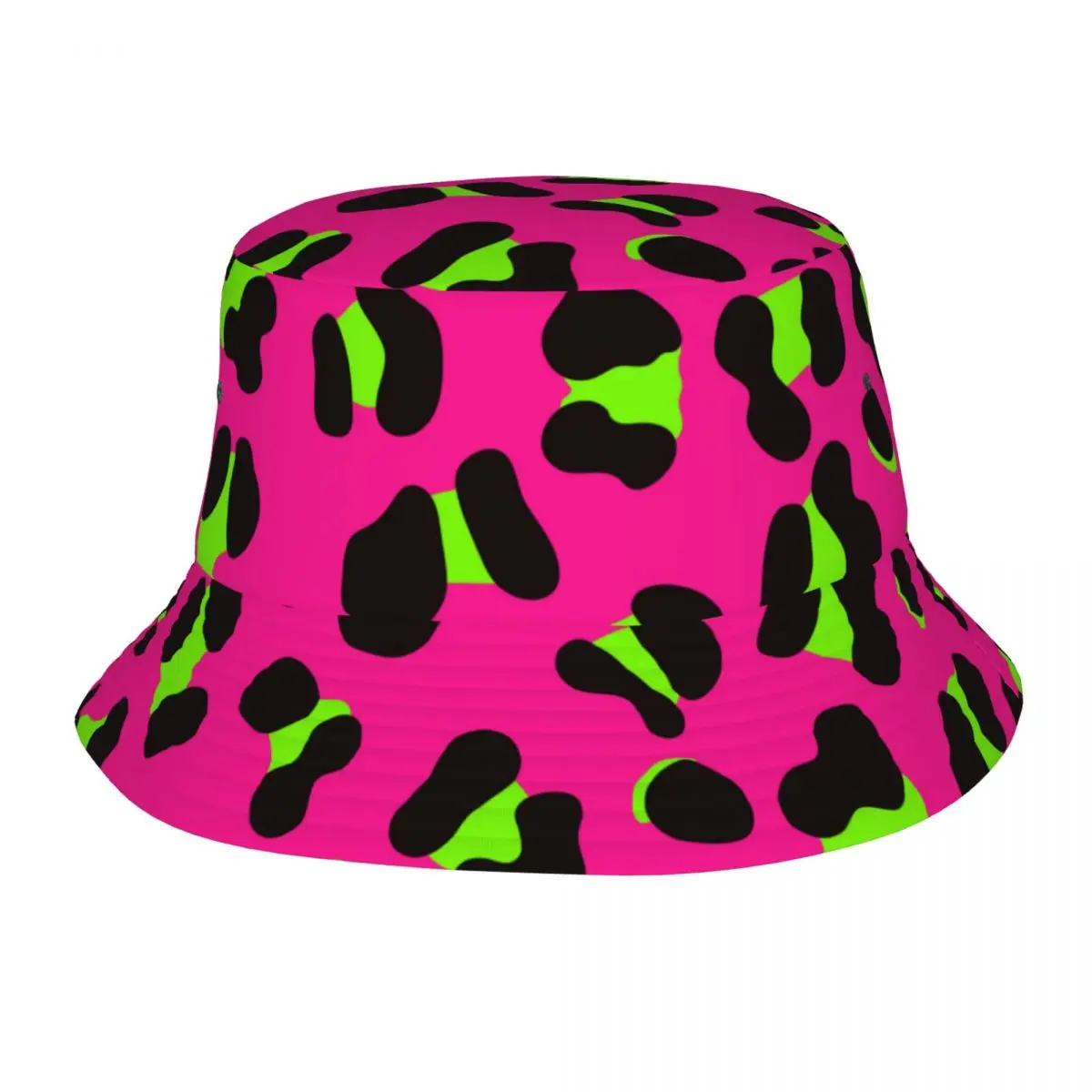 Fashion Leopard Bucket Hat Popular Desgin Hip Hop Fisherman Caps For Unisex Fashion Beach Travel Visor Hat Soft Fold Printed Cap