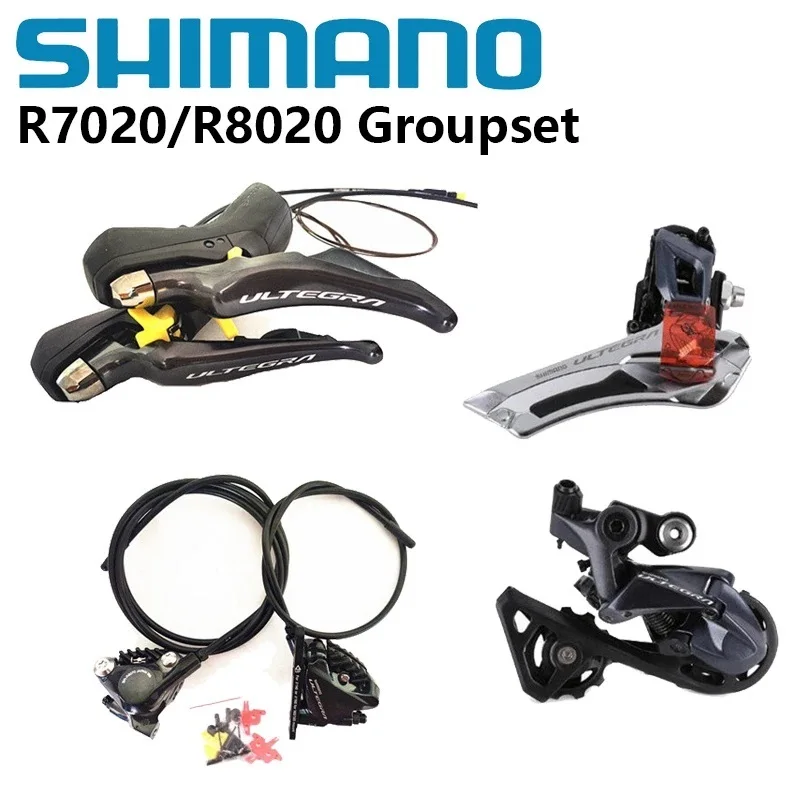 Shimano-Ensemble de vitesses 105 R7020 + R7070 / Ultegra R8020 + R8070 11s, R7020/R8020, frein à disque hydraulique pour vélo de route R7000/R8000