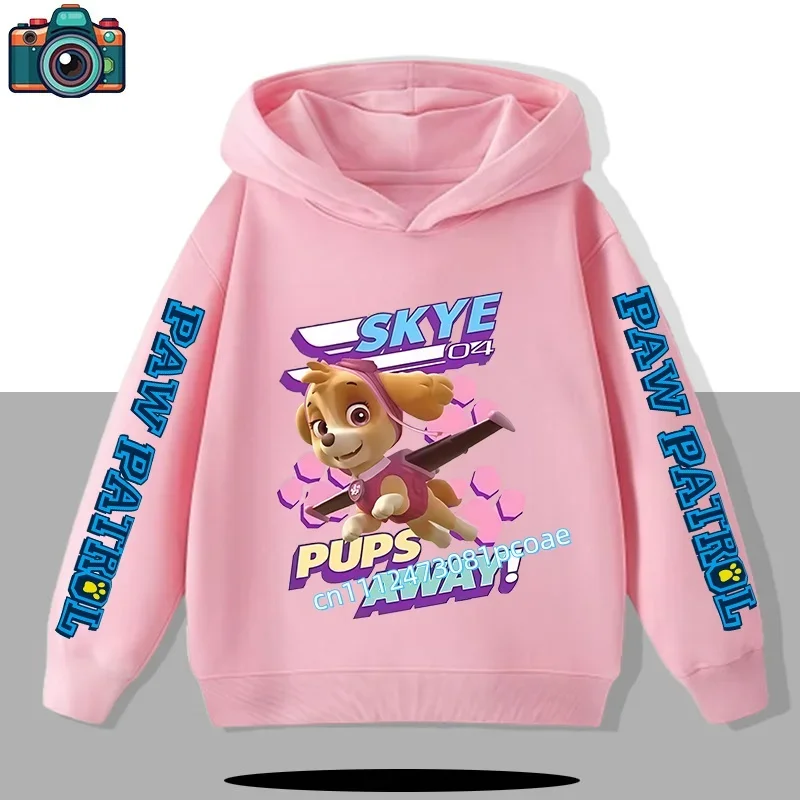 

Children's hooded sweatshirt - PAW Patrol boys' sport shirt with cartoon print - Spring/Summer long-sleeved pullover casual top