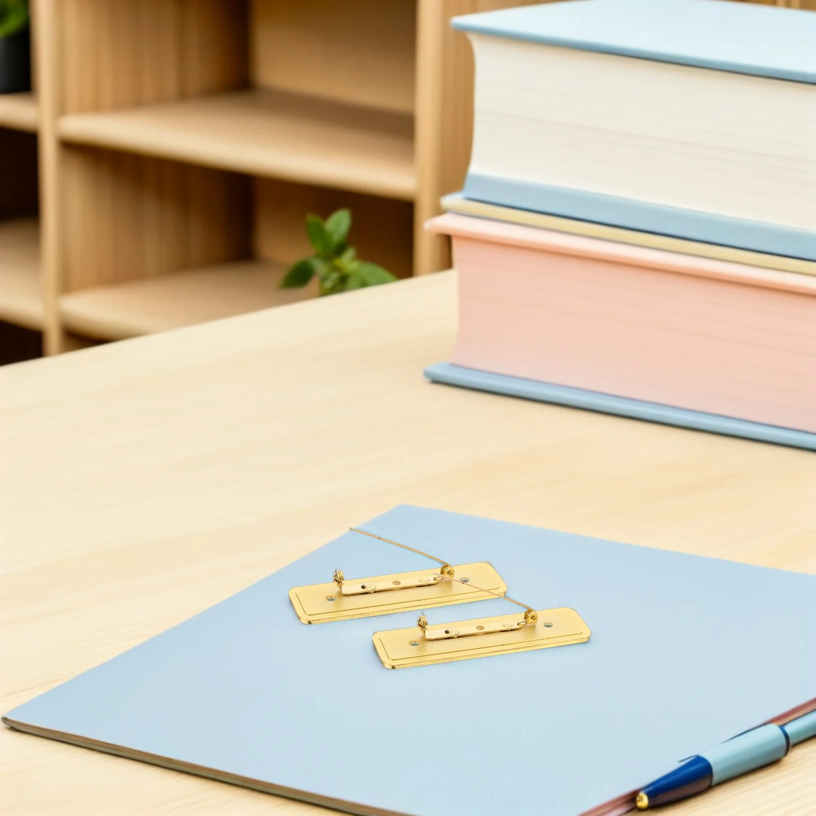 

10pcs Blank Name Tags With Pin Metal Name Badge For Office Workers Reusable Employee Id Holder Brooch - Staff Nameplate