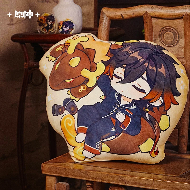 Presale GS Impact Official Merchandise Zhongli The Exuvia Throw Pillow Ship in 2024.11 Please Extend Time