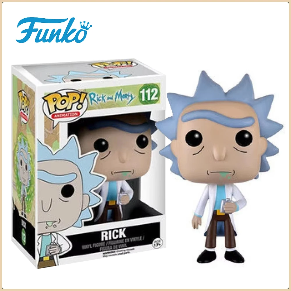 Funko Pop Rick and Morty Action Figures Rick Sanchez Classics Sitcom Adult Animation Peripheral Model Toy Ornament Children Gift