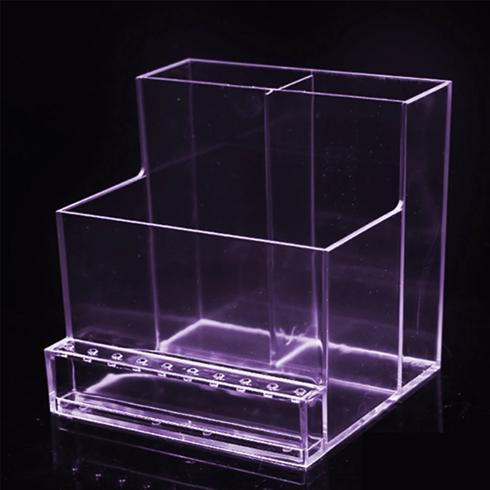 Transparent Nail Drill Bits Storage Rack 3-Row
