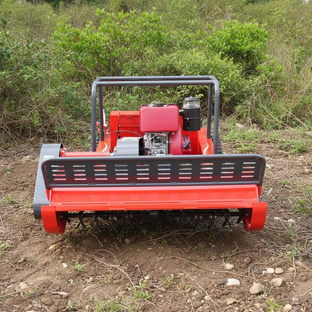 Big Power Engine  Robot Grass Cutter, Cutting Width 80cm, 100cm, 120cm, Remote Control Lawn Mower, Flail Mower